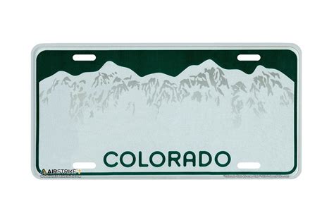 Blank State License Plates