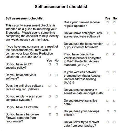 FREE 6+ Security Assessment Templates in PDF | MS Word