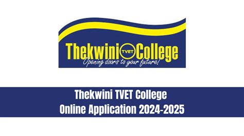 Thekwini TVET College Online Application 2024-2025