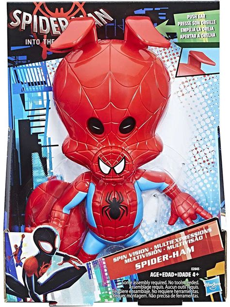 Marvel Spider-Man Into the Spider-Verse Spin Vision Spider-Ham Action ...