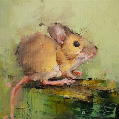 Field mouse (2019) Acrylic painting by Andreea Cataros in 2020 ...