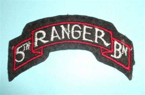 5th Ranger Battalion Scroll - ARMY AND USAAF - U.S. Militaria Forum