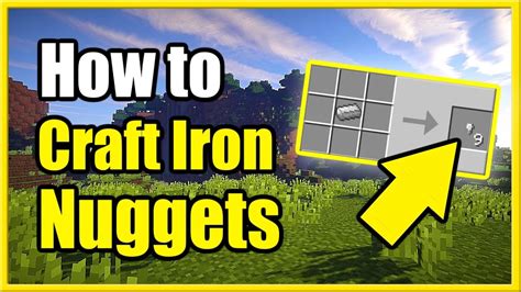 How To Make Iron Nuggets In Minecraft | Craft Iron Nuggets