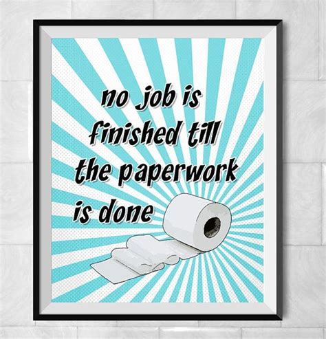 funny bathroom art, bathroom poster, toilet sign, toilet paper ...