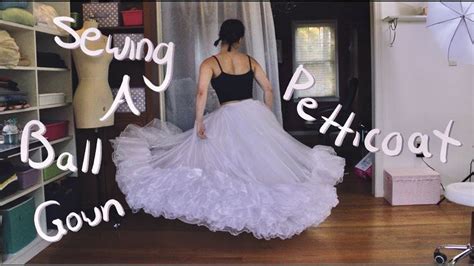 I Made A Really Big Petticoat || Ball Gown Petticoat Tutorial in 2021 ...