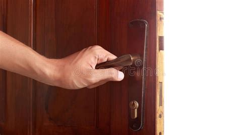 Hand open door. Against white background , #Ad, #open, #Hand, #door, # ...