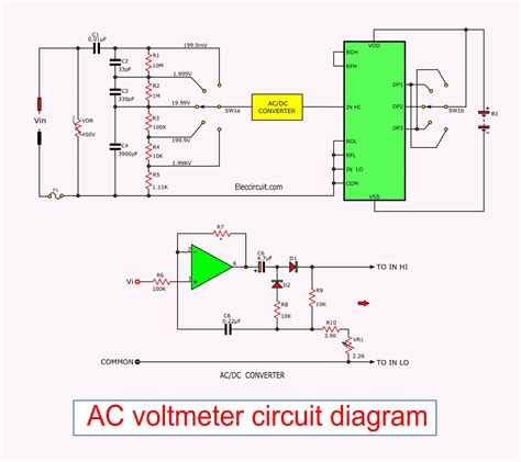 Voltmeter Circuit Diagram