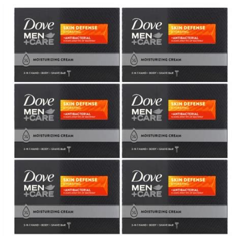 Dove Men + Care Skin Defense Bar Soap, 6 ct / 3.75 oz - Fry’s Food Stores