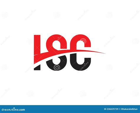 ISC Letter Initial Logo Design Vector Illustration Stock Vector ...