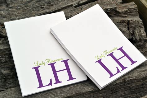 Personalized Notepads / Personalized Monogram Notepads - Etsy