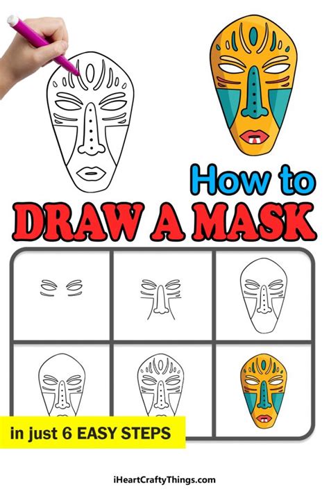 Mask Drawing - How To Draw A Mask Step By Step