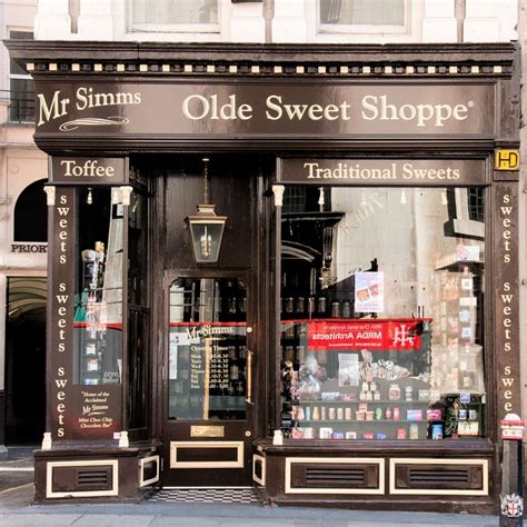 Mr Simms Olde Sweet Shoppe, London | Shop facade, Store fronts, Shop fronts