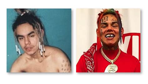 6IX9INE Before And After - Tattoos, Rainbow Hair (Pictures) - Empire BBK