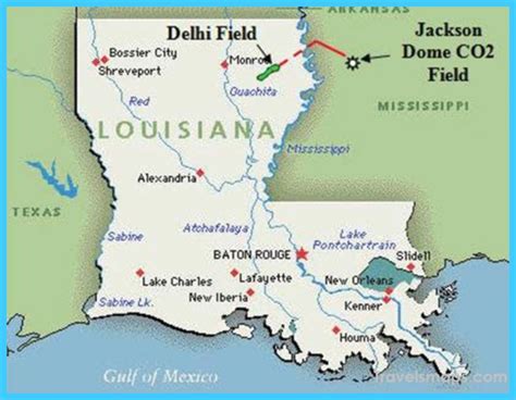 Map of Baton Rouge Louisiana - TravelsMaps.Com