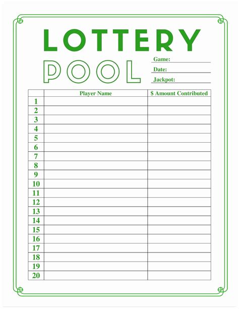 Group Lottery Spreadsheet — db-excel.com