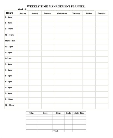 FREE 19+ Sample Time Management in MS Word | PDF