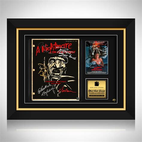 A Nightmare on Elm Street Script Limited Signature Edition Custom Frame ...