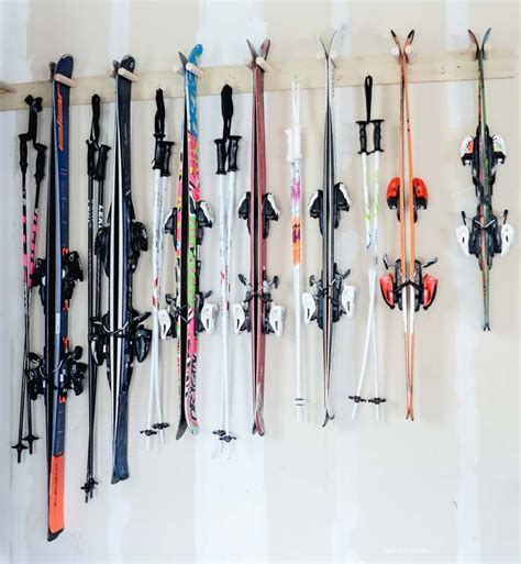 Quick & Easy DIY Ski Storage Rack | Old Salt Farm | Ski rack diy, Ski ...