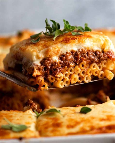 Pastitsio (Greek beef pasta bake) | RecipeTin Eats