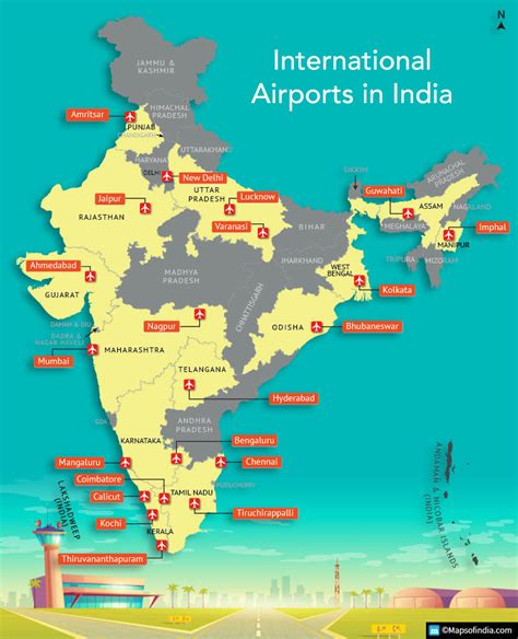 Complete Details of International Airports in India - Government