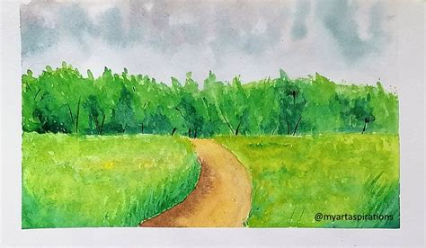 Easy Watercolor Landscape Ideas for Beginners - My Art Aspirations