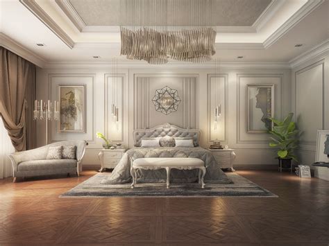 Realistic classic master bedroom design 3D model - TurboSquid 1516392