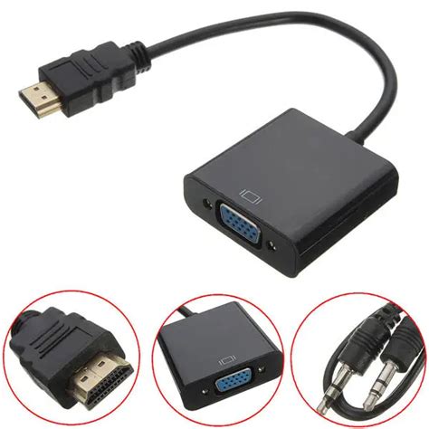 HDMI to VGA Adapter Cable HDMI to VGA Converter Adapter for PS3 PS4 ...