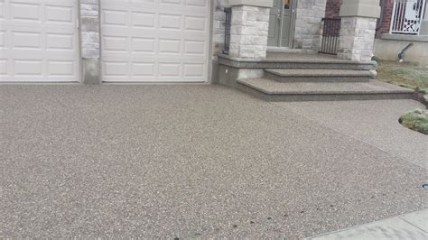 Exposed aggregate concrete driveway. Driveway paving kitchener-Waterloo ...