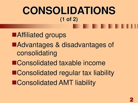 Chapter 8: Consolidated Tax Returns - ppt download