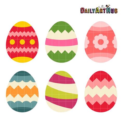 Easter Eggs Clip Art Set – Daily Art Hub – Free Clip Art Everyday