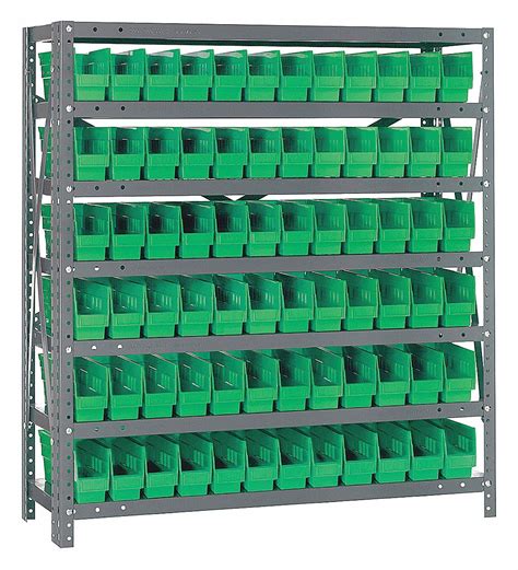 QUANTUM STORAGE SYSTEMS, 36 in x 12 in x 39 in, 1 Sided, Bin Shelving ...