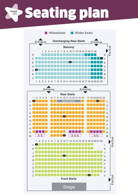 Seating Plan – Mansfield Palace Theatre