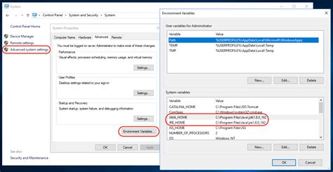 Configuring the JAVA_HOME and JRE_HOME Environment Variables on a ...