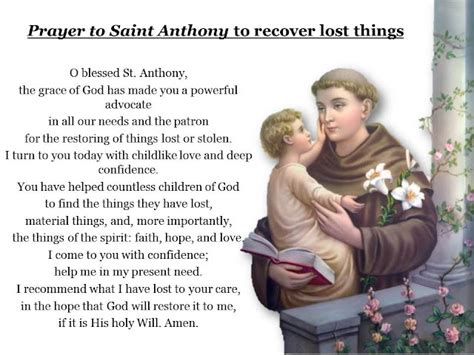 Glorify The Lord: Prayer to Saint Anthony