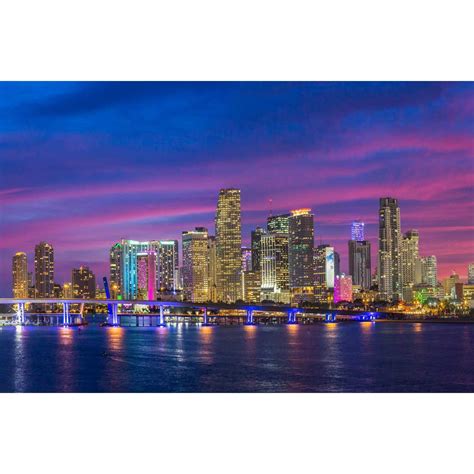 Miami Skyline 3 - Best Quality Canvas