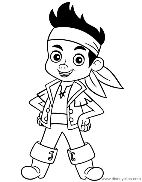 Jake and the Neverland Pirates Coloring Pages | Disneyclips.com