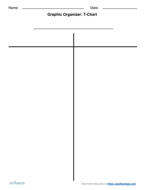 Blank Comparison Chart Template