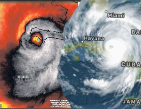 They said hurricane Matthew was a skull, but Irma is a laughing skull ...