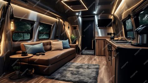 Premium Photo | Modern Camper Interior Design With Bronze Wall Board 27 ...