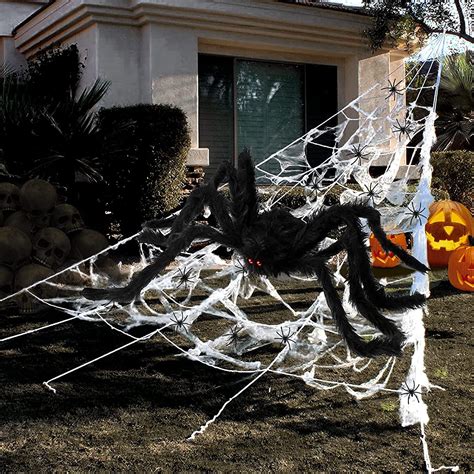 Halloween Decorations Outdoor 295'' Halloween Spider Web Decor 59 ...