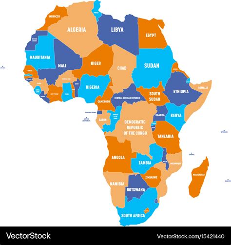 Political Map Of Africa Continent