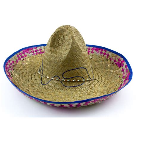 Mexican Colored Edge Sombrero | Fiesta Party Supplies