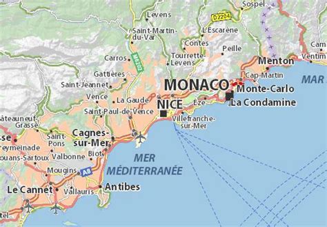 Road map of Nice - Road map of Nice france (Provence-Alpes-Côte d'Azur ...