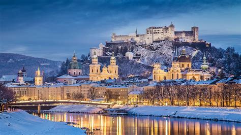 architecture, Castle, Ancient, Tower, Austria, Salzburg, Winter, Snow ...