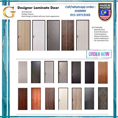 Laminate Door Honeycomb Core Door / Solid Tubular Core Door | Shopee ...