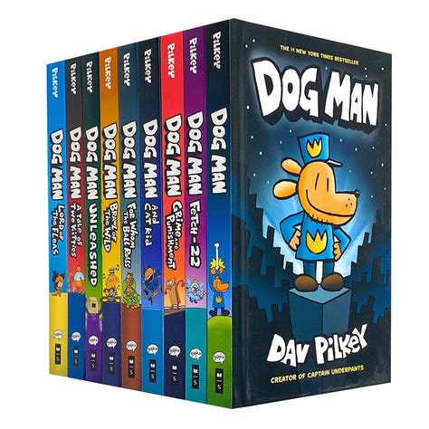 Dav Pilkey 10 Books Collection Set Adventures of Dog Man Series Inc Wo ...