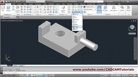 AutoCAD 3D Tutorial for Beginners - 1 of 3 - YouTube