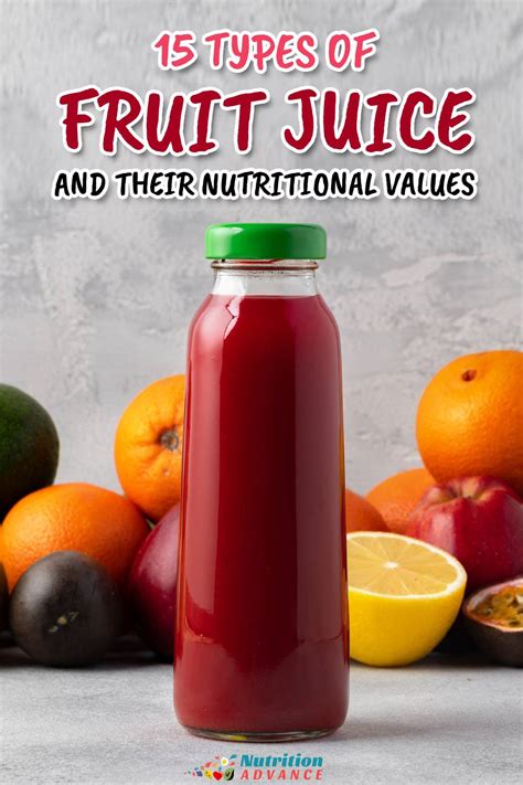 15 Types of Fruit Juice and Their Nutritional Values - Nutrition Advance