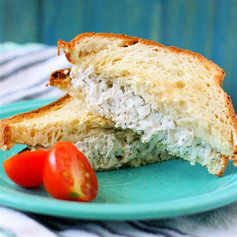 Classic Chicken Salad Sandwich Recipe (Dairy Free). - The Pretty Bee