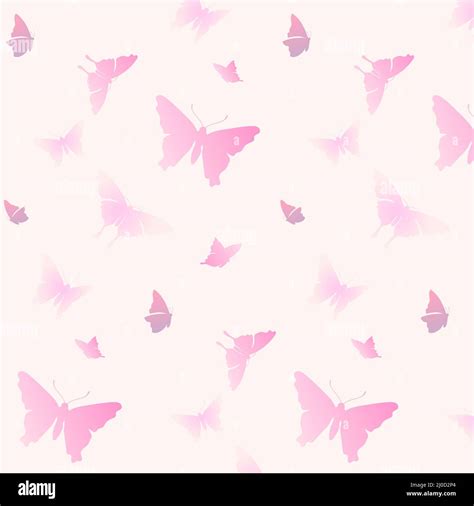 Aesthetic butterfly pattern background, pastel pink psd animal ...